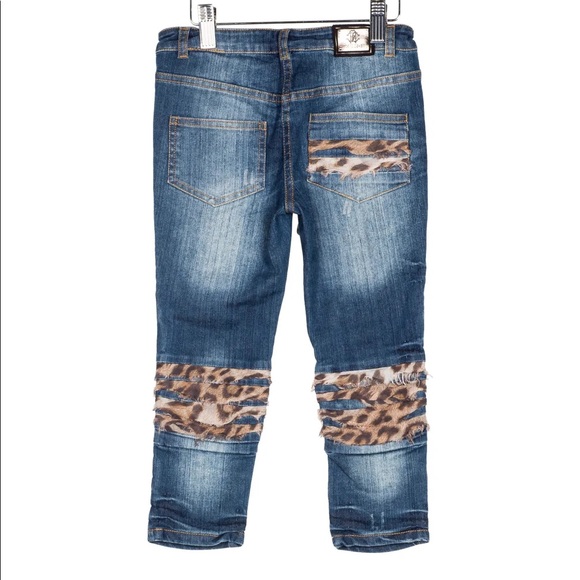 Roberto Cavalli Girls Embellished Jeans - Picture 2 of 2
